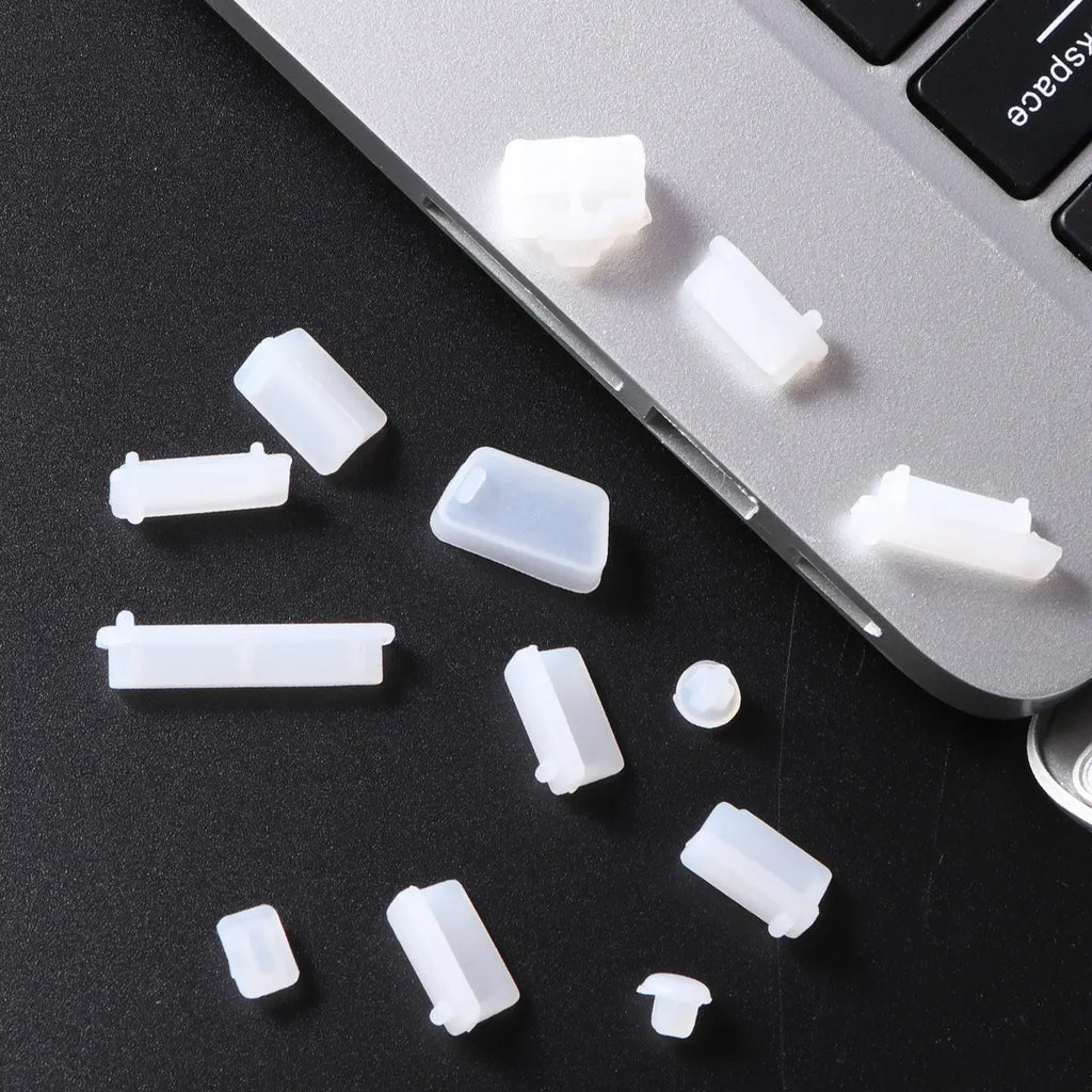 13pcs Silicone USB Port Dust Plugs – Multi-Color Protectors USB Port Dust Plugs PLUSH
