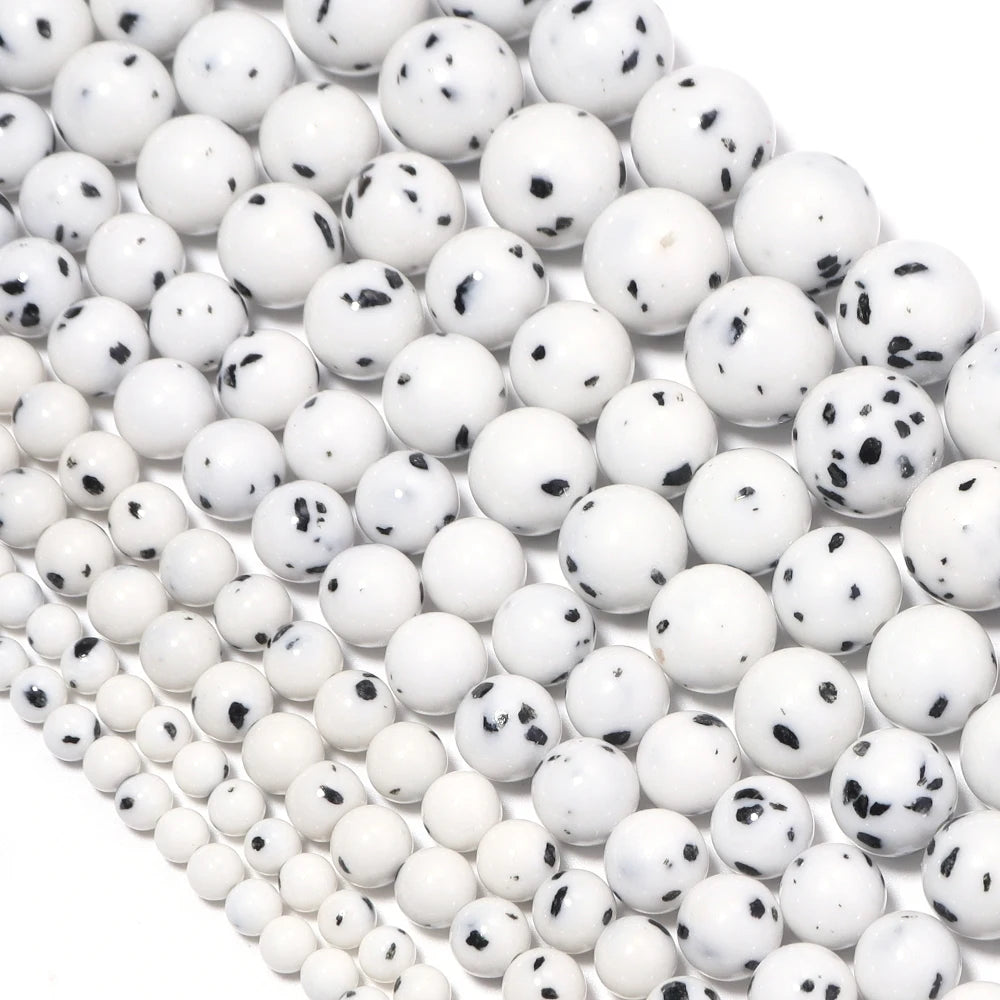 White Spot Bodhi Seed Prayer Beads 4–12mm | DIY Jewelry Prayer Beads PLUSH