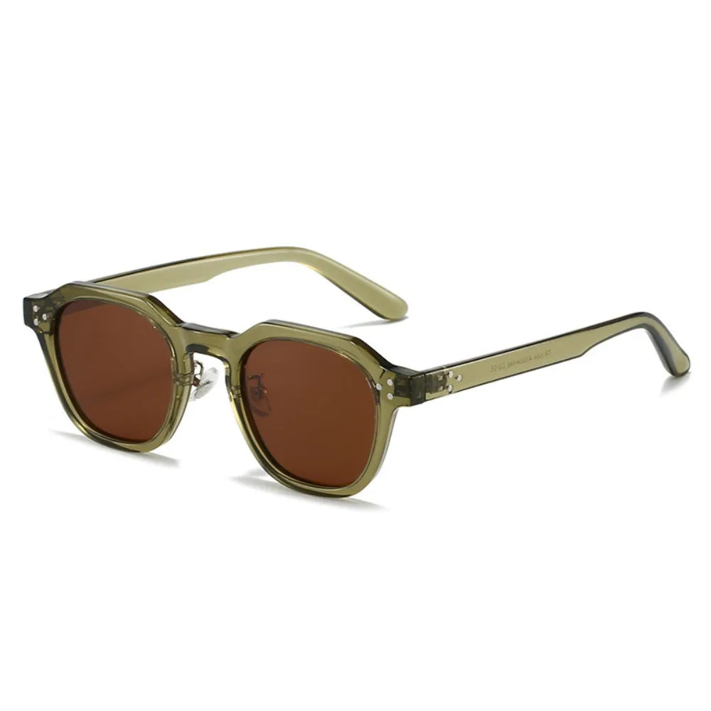 Retro Polygon Square Sunglasses – Lightweight Fashion Eyewear Fashion Sunglasses PLUSH Style 1