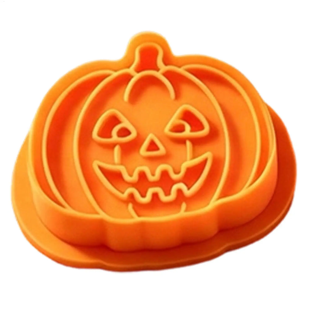 Halloween Cookie Cutter Stamp – Ghost Pumpkin Cat Mold Cookie Cutter Stamp PLUSH
