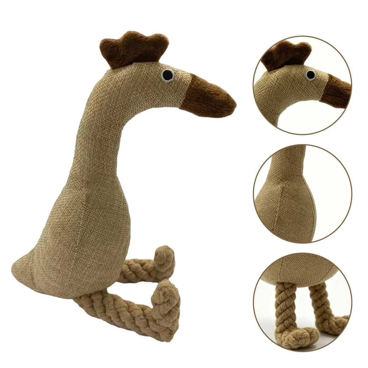 Squeaky Plush Rooster Dog Toy – Chew & Dental Play Squeaky Dog Toy PLUSH