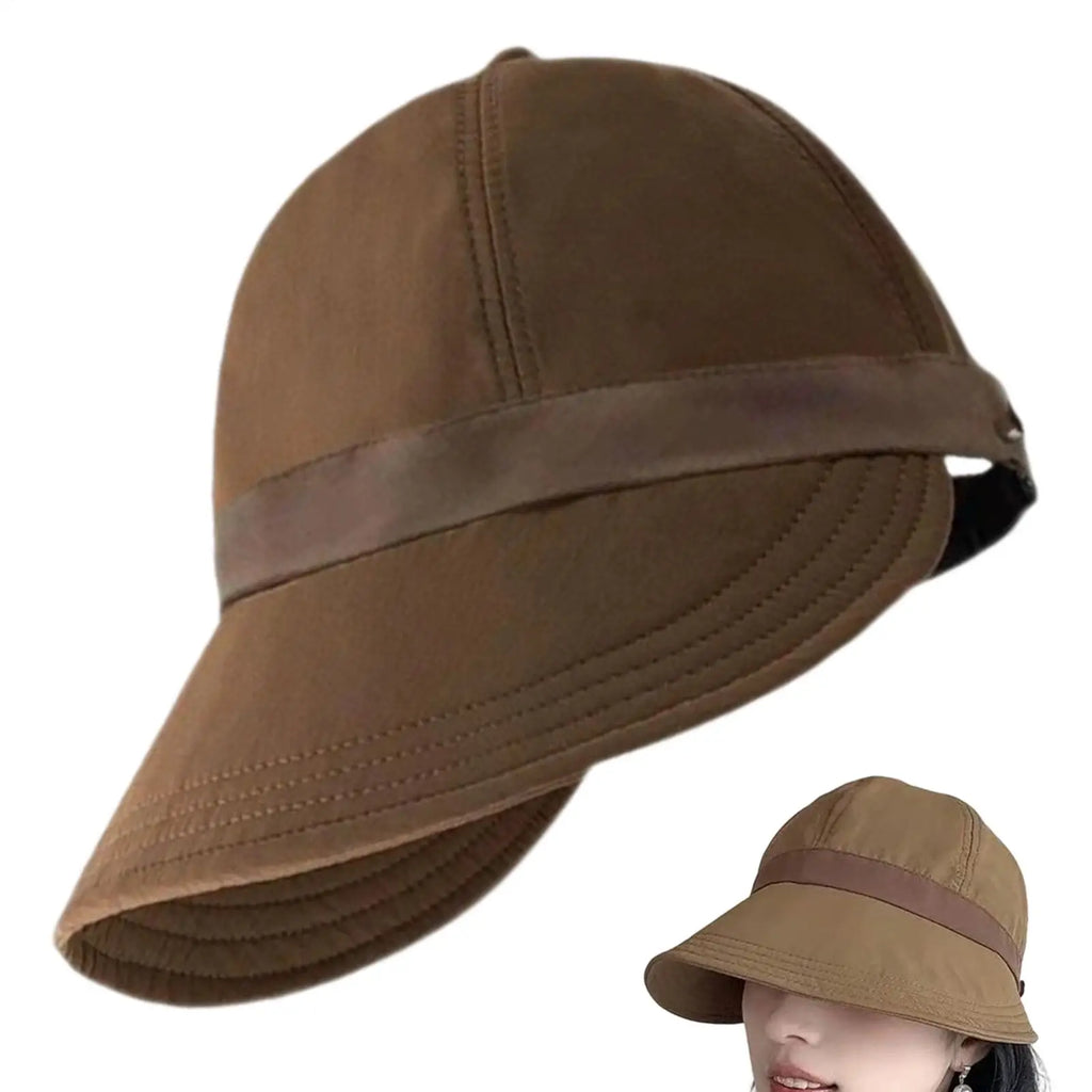 Women's Wide Brim UV Sun Hat – Adjustable Beach Visor Cap Women's Sun Hat PLUSH