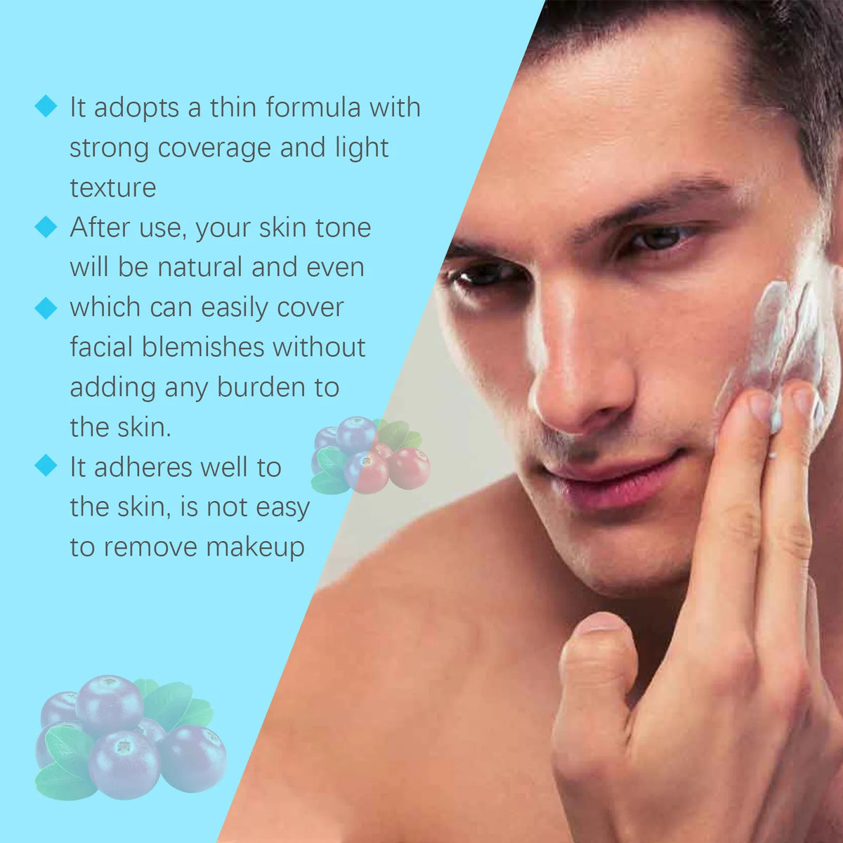 East Moon Men BB Cream – Oil Control, Brighten & Moisturize Men's BB Cream PLUSH