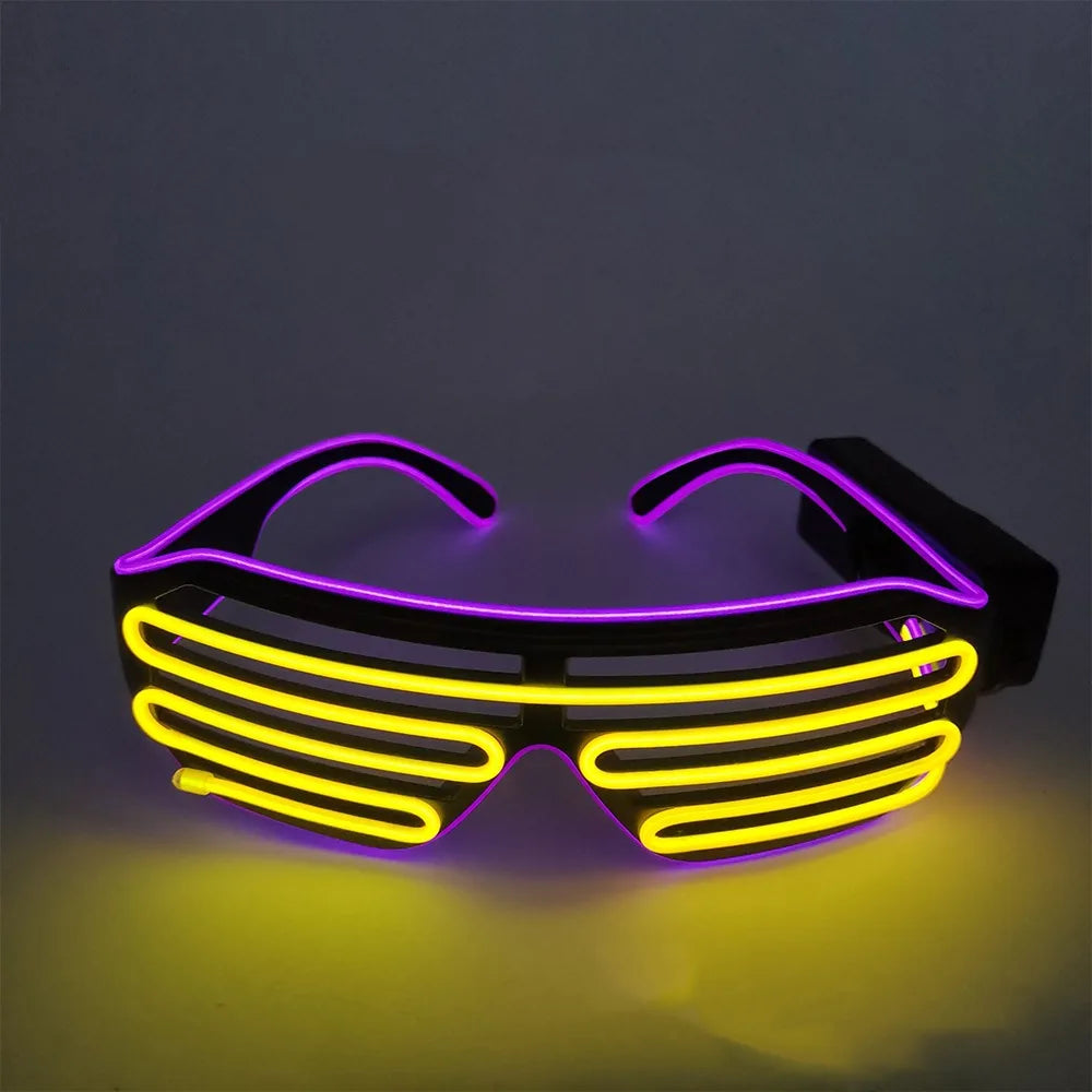 LED Glowing Glasses – Colorful Light-Up Party Glasses LED Party Glasses PLUSH Style 12