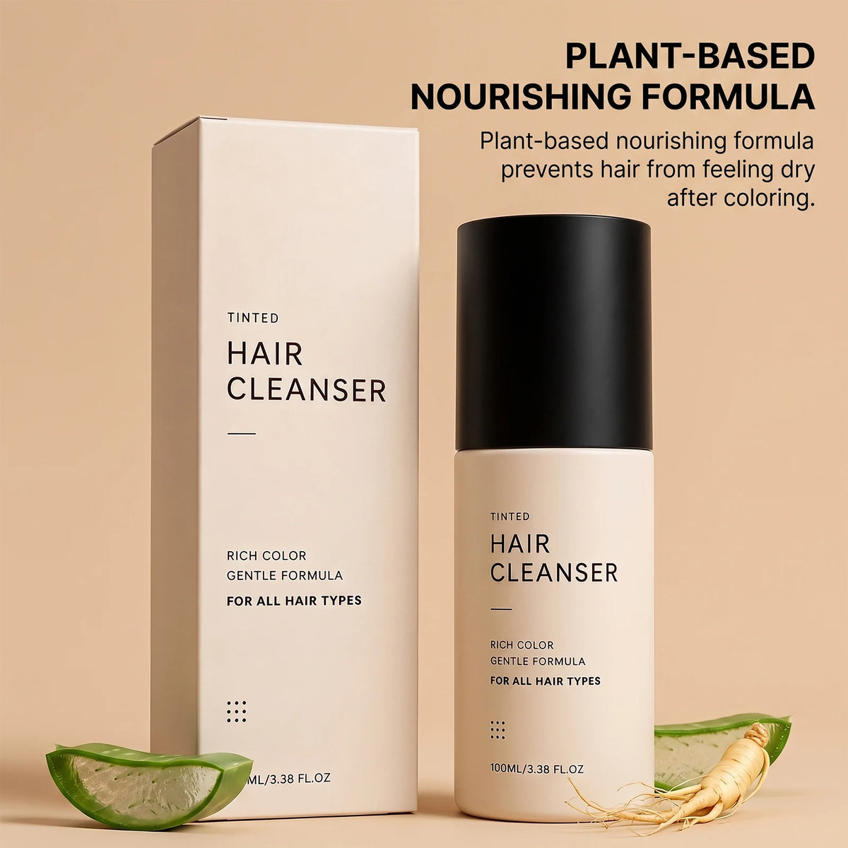 3-in-1 Semi-Permanent Hair Color Shampoo | Botanical Dye Hair Color Shampoo PLUSH