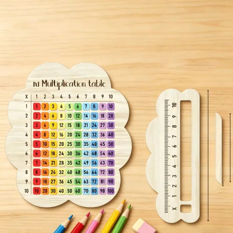 Colorful Wooden Multiplication Board Math Toy for Kids Educational Math Toy PLUSH