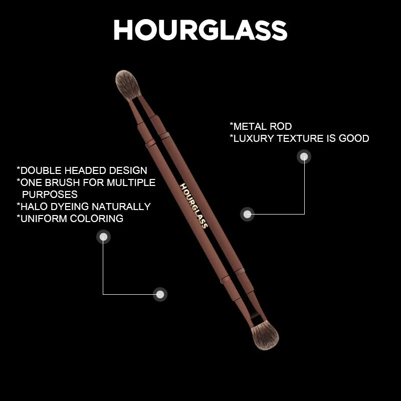 Hourglass Double-Ended Retractable Eyeshadow Makeup Brush Eyeshadow Makeup Brush PLUSH