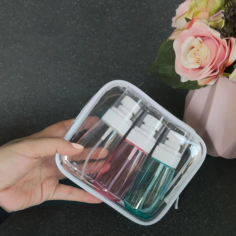 Clear PVC Travel Cosmetic Bag – Transparent Makeup Organizer Cosmetic Travel Bag PLUSH