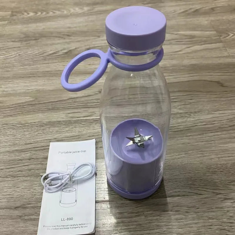 Portable USB Mini Blender 420ml | Smoothies & Juices LED Display USB Mini Blender PLUSH PURPLE