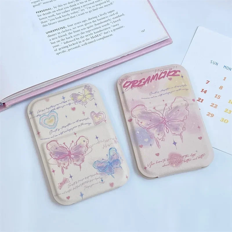 Butterfly Foldable Handheld Makeup Mirror – Mini Travel Mirror Foldable Makeup Mirror PLUSH