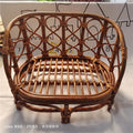 Newborn Photography Prop – Retro Rattan Baby Basket Chair Photography Prop Basket PLUSH As picture