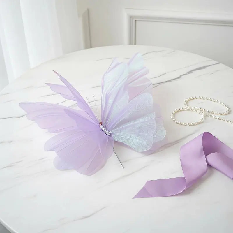 3D Artificial Butterfly Decor 45–50cm | Wedding Photo Prop Artificial Butterfly Decor PLUSH
