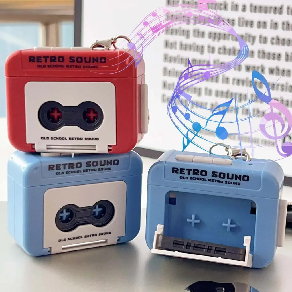 Mini Retro Cassette Recorder Keychain – Voice Recording Gift Novelty Keychain PLUSH