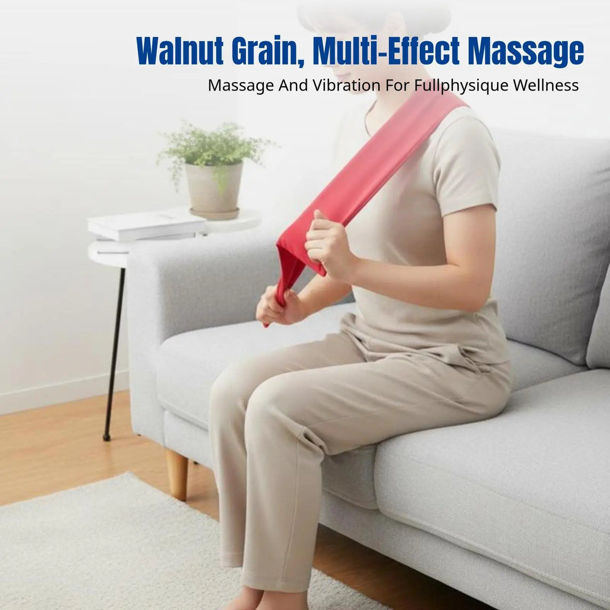 Velvet Massage Hammer – Plush Patting Bag with Walnut Beads Massage Hammer PLUSH