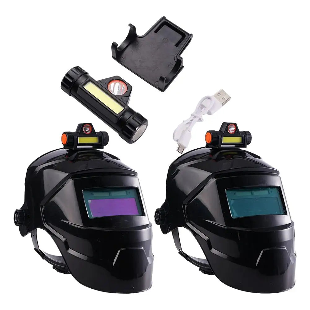 Auto Darkening Welding Helmet with LED Light | MIG TIG Welding Helmet PLUSH