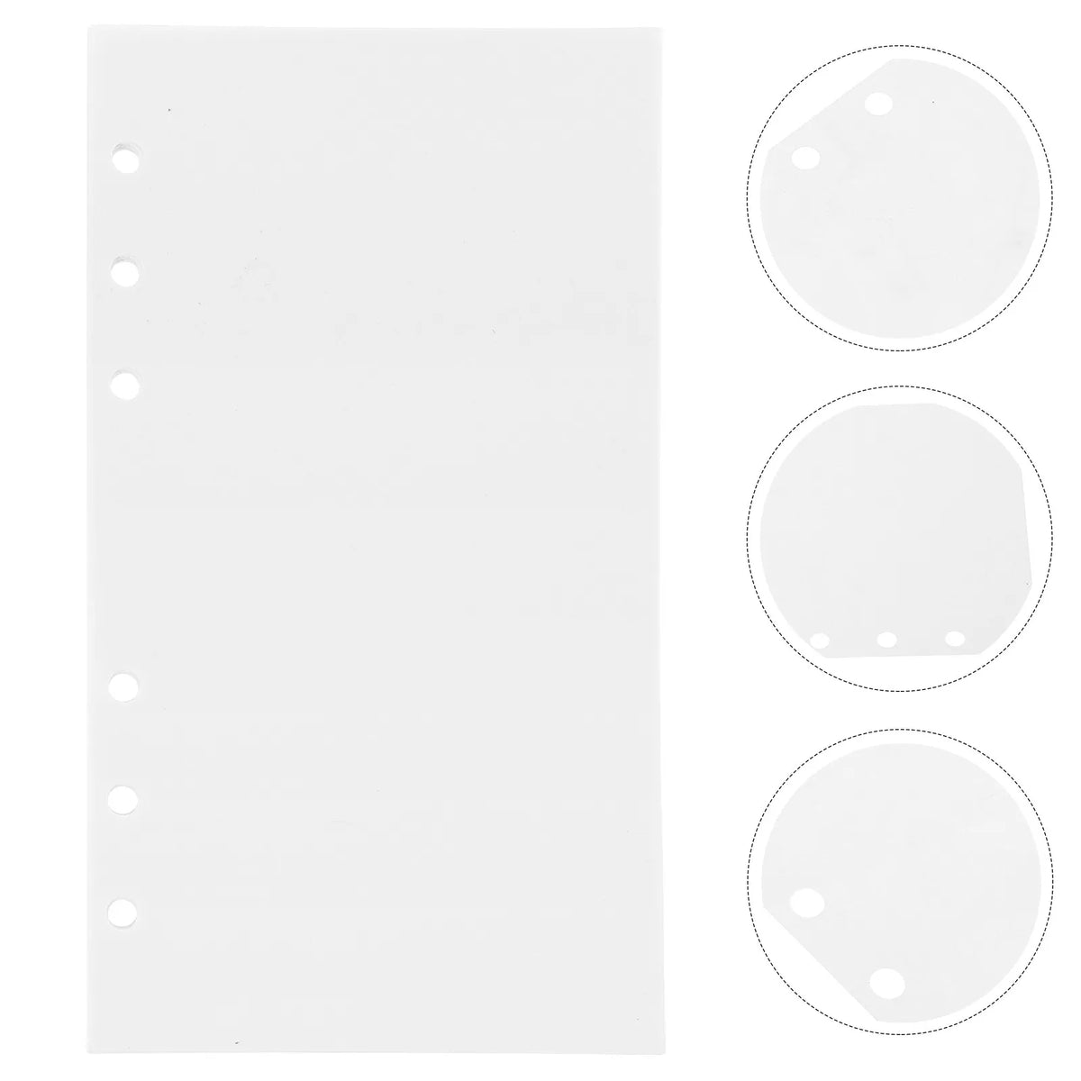 50-Sheet A6 Double-Sided Reusable Sticker Refill Pages | 6-Ring Binder Refill Sheets PLUSH Default Title