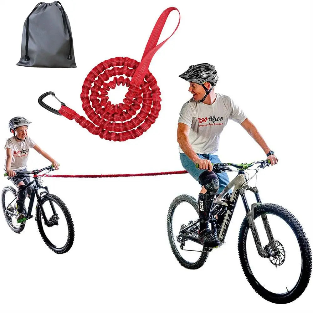 Elastic Bicycle Tow Rope with Hook – MTB & Ebike Traction Strap Bicycle Tow Rope PLUSH