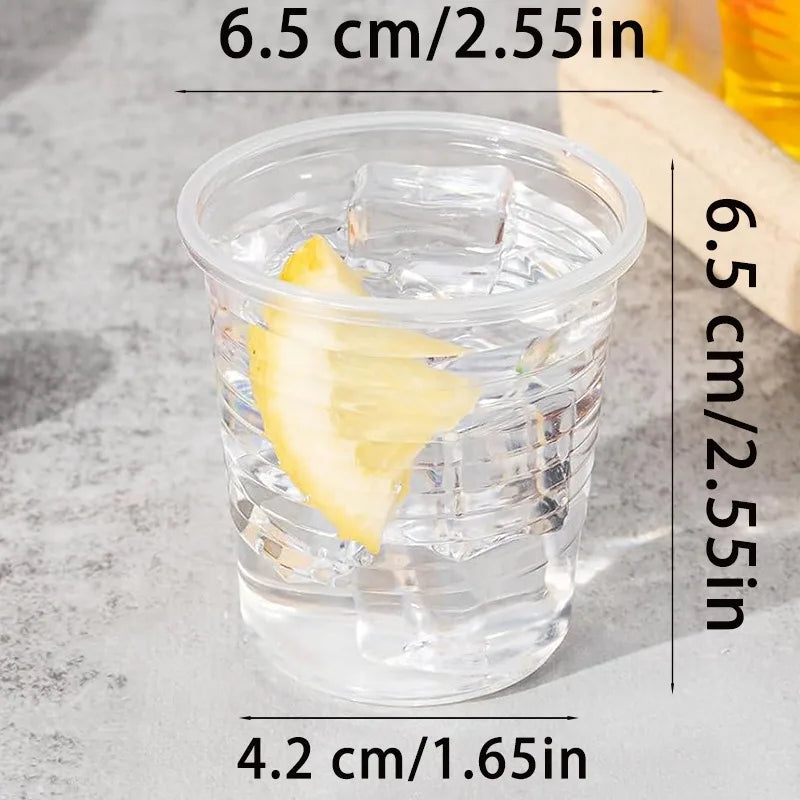 50/100pcs 4.5oz Disposable Plastic Cups for Parties & Picnics Disposable Drink Cups PLUSH