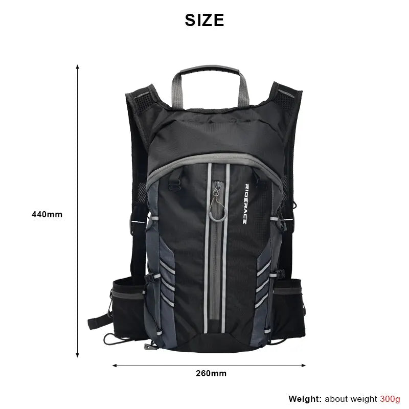 RIDERACE 10L Foldable Hydration Backpack – Cycling & Hiking Hydration Backpack PLUSH