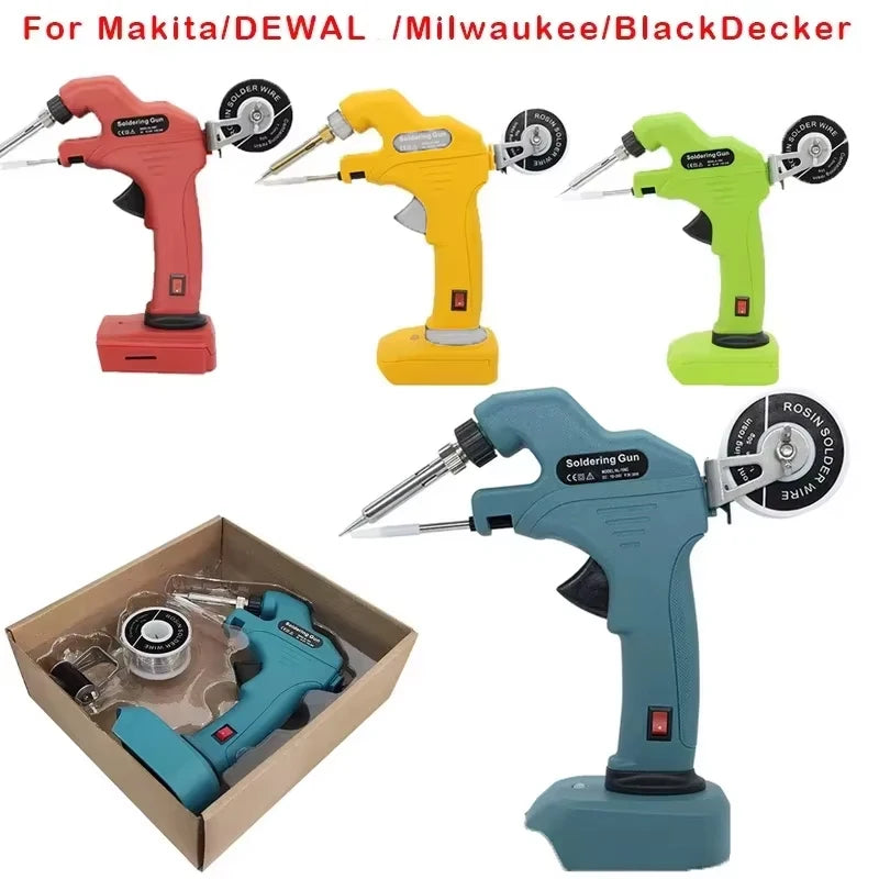 ZWINCKY Cordless Soldering Iron Gun for 18V Li-Ion Battery Cordless Soldering Iron PLUSH