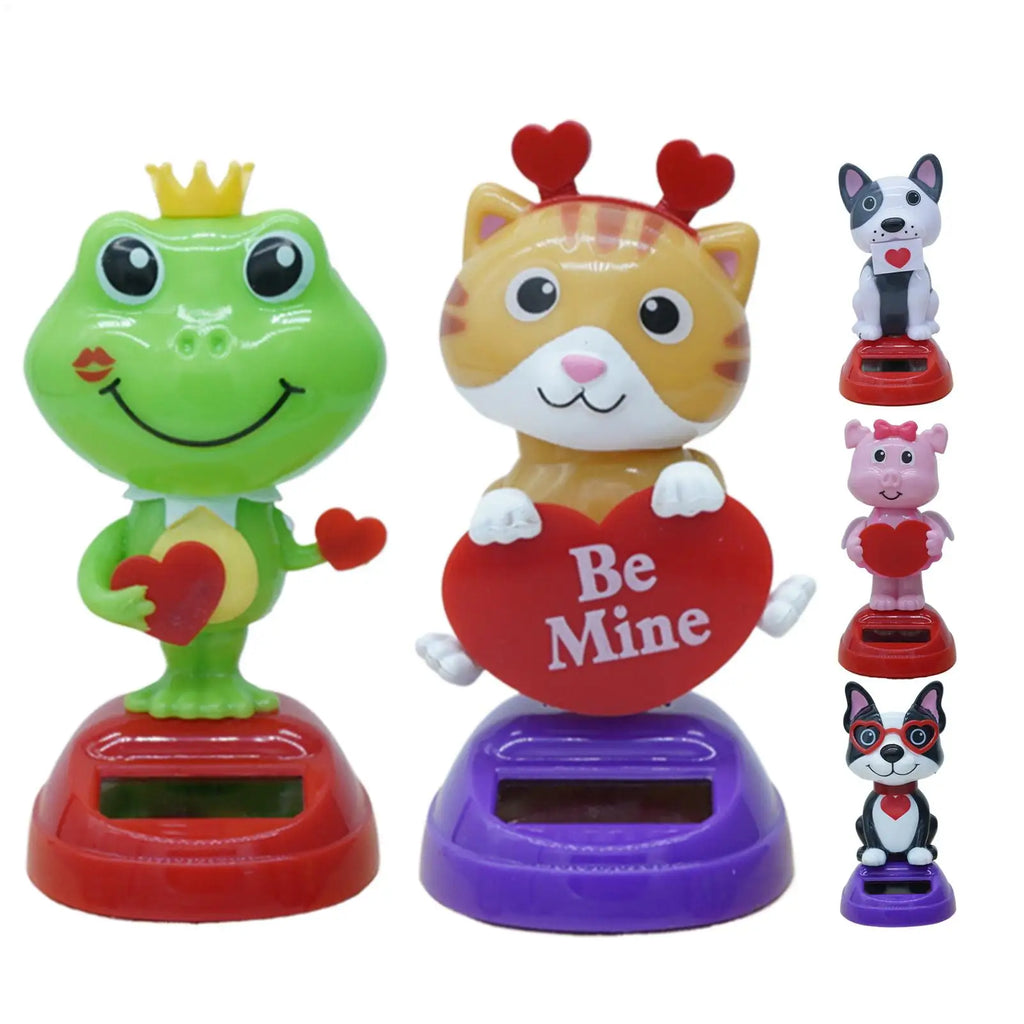 Solar Dancing Animal Bobble Head Car Dashboard Ornament Solar Dancing Toy PLUSH