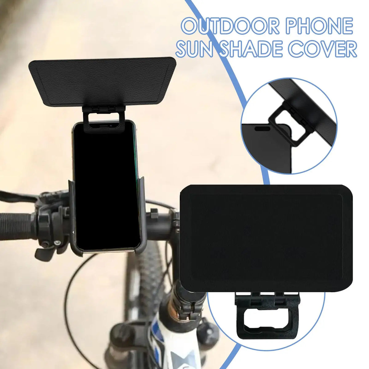 Universal Foldable Phone Sun Shade – UV & Glare Screen Cover Phone Sun Shade PLUSH Default Title