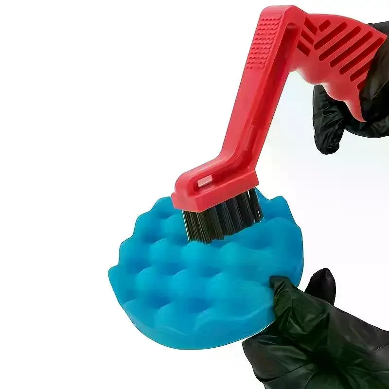 Car Polishing Pad Cleaner Brush – Nylon Spur Tool Polishing Pad Brush PLUSH