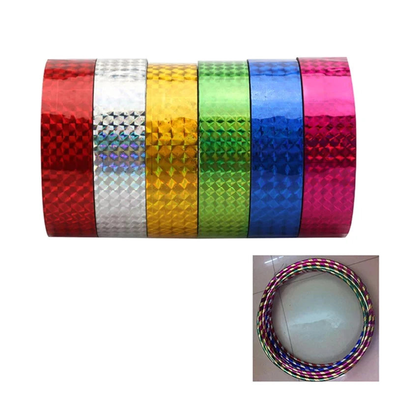 30M Holographic Glitter Tape for Rhythmic Gymnastics Hoops Gymnastics Glitter Tape PLUSH