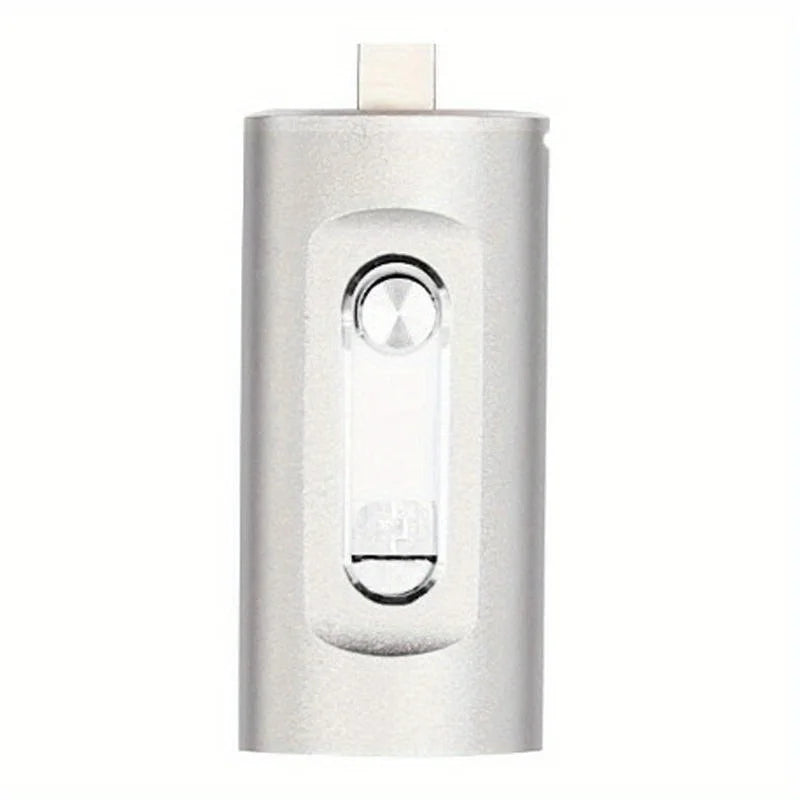 4-in-1 USB 3.0 Type-C Flash Drive 16GB | iPhone Android PC USB Flash Drive PLUSH Silvery 16 GB