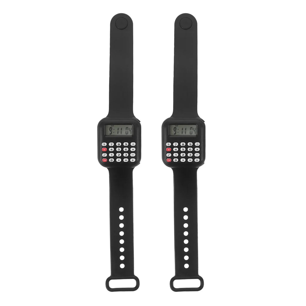 Foxnovo Kids Calculator Wrist Watch Digital – 2 Pack Kids Calculator Watch PLUSH Default Title