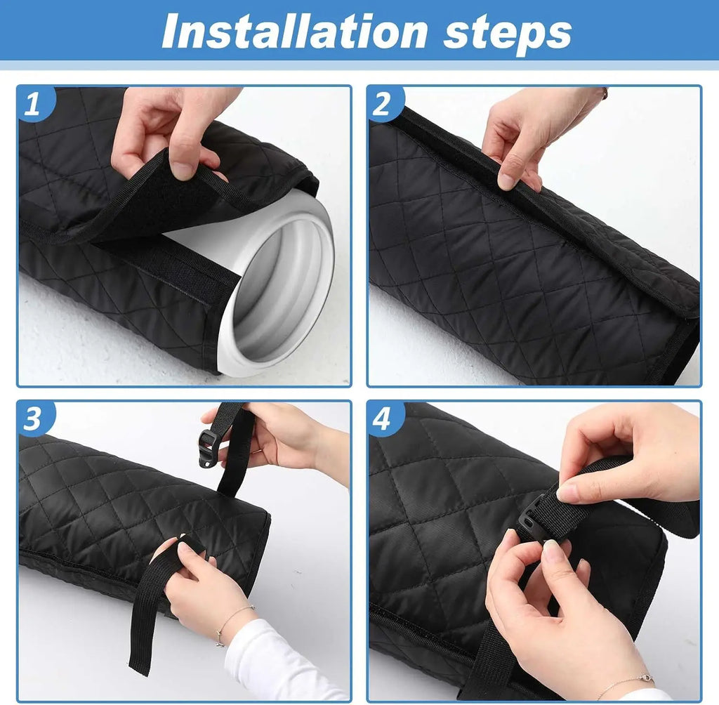 Flexible Heat Insulation Sleeve for Portable AC Exhaust Hose AC Hose Insulation PLUSH