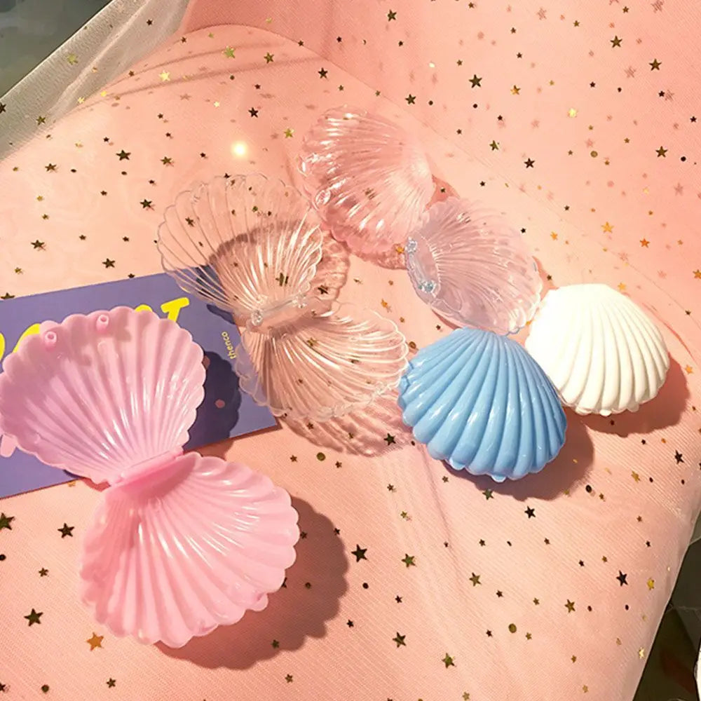 Seashell Jewelry Gift Box – Earring & Necklace Storage Jewelry Gift Box PLUSH White