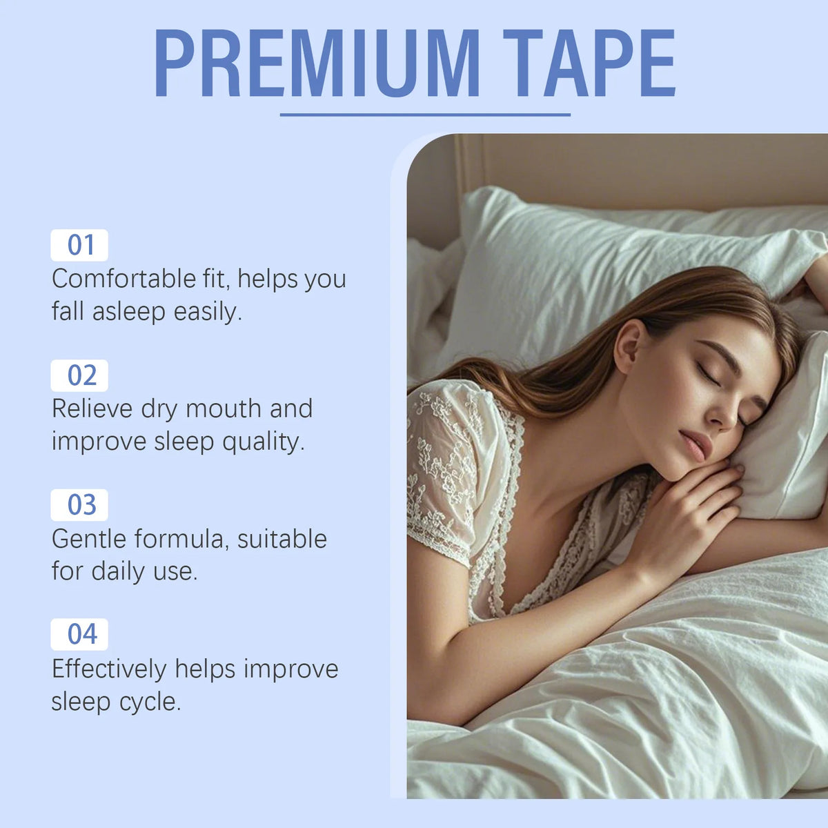 Ximonth Lavender Sleep Mouth Tape – Nasal Breathing Strip 12pcs Sleep Mouth Tape PLUSH