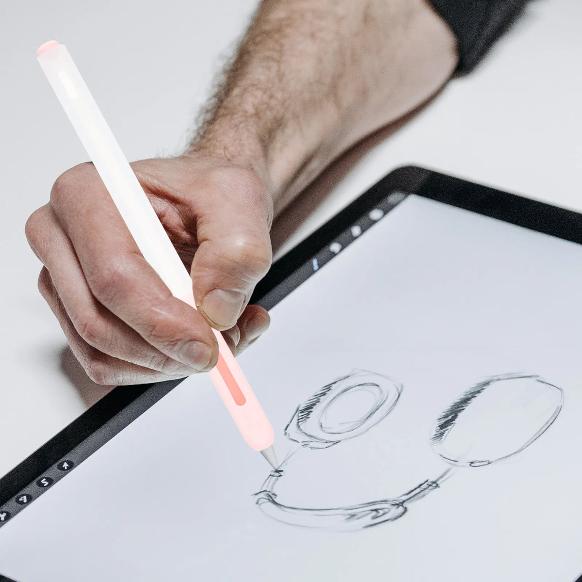 Silicone Stylus Pencil Sleeve – Soft Grip Shockproof Cover Stylus Pen Sleeve PLUSH