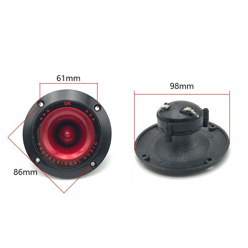 2pcs 3" Piezoelectric Tweeter Ceramic Piezo Treble Speaker Piezo Tweeter Speaker PLUSH