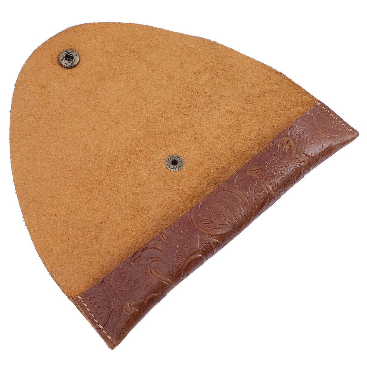 Leather Pen Sleeve for Notebook – Snap Button Pen Holder Leather Pen Sleeve PLUSH