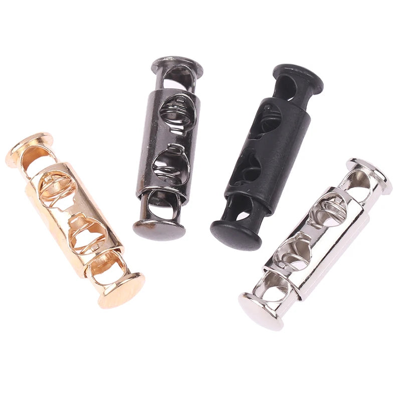 10pcs Metal Double-Hole Spring Cord Locks | DIY Buckles Spring Cord Locks PLUSH
