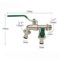 Brass Ball Valve Faucet 1/2" & 3/4" Garden Irrigation Tap Garden Ball Valve Faucet PLUSH Default Title