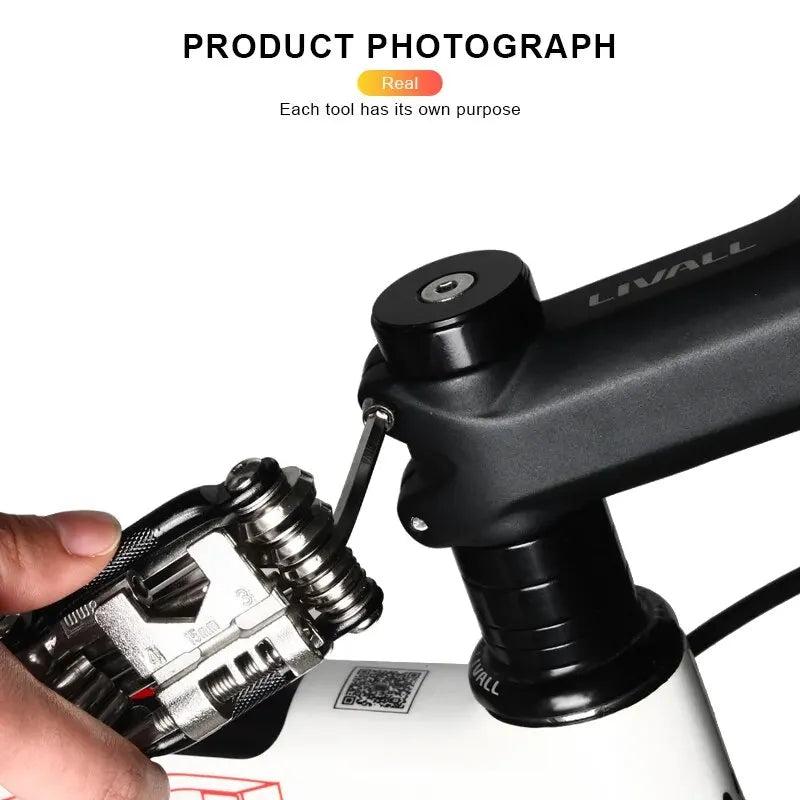 RIDERACE Bicycle Multi Tool – Chain Splitter, Wrench & Screwdriver Bicycle Repair Multitool PLUSH
