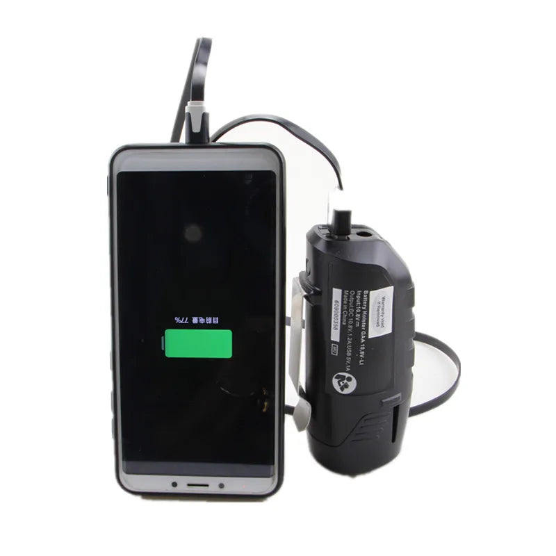 USB Power Adapter for Bosch 10.8V 12V Li-ion Battery BHB120 Battery Power Adapter PLUSH