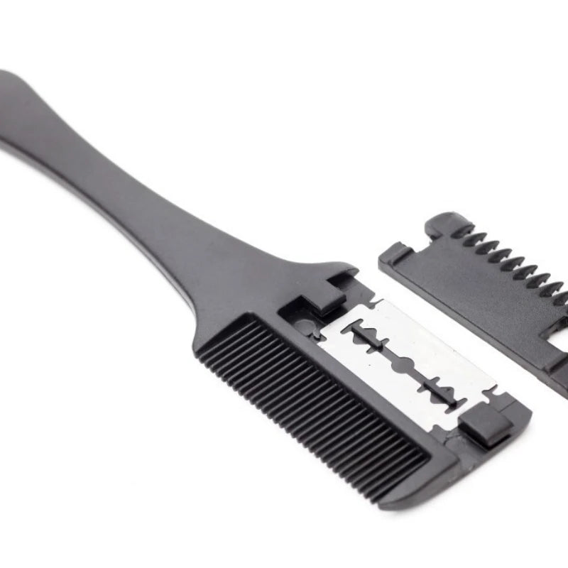Hair Cutting Razor Comb – Thinning & DIY Styling Tool Hair Cutting Comb PLUSH Black 1