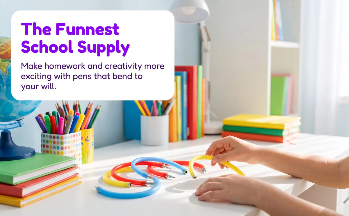 10pcs Bracelet Ballpoint Pens – Candy Color Bendable Wristband Pens Novelty Ballpoint Pens PLUSH Default Title