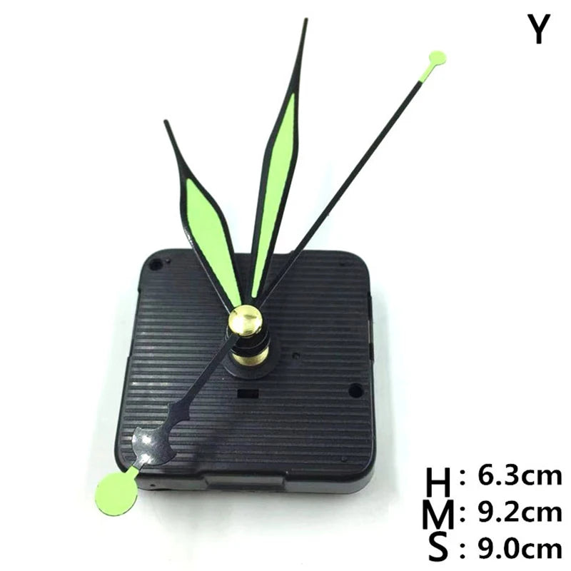 Silent Quartz Clock Movement DIY Kit with Hands – Long Shaft Clock Movement Kit PLUSH Y