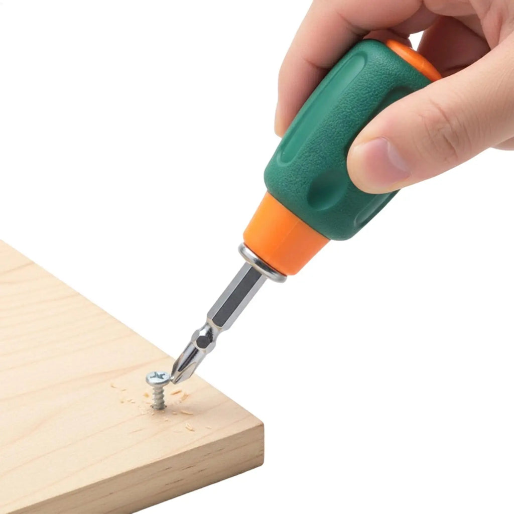 Short Handle Mini Screwdriver – Flat & Phillips Magnetic Tip Mini Screwdriver PLUSH