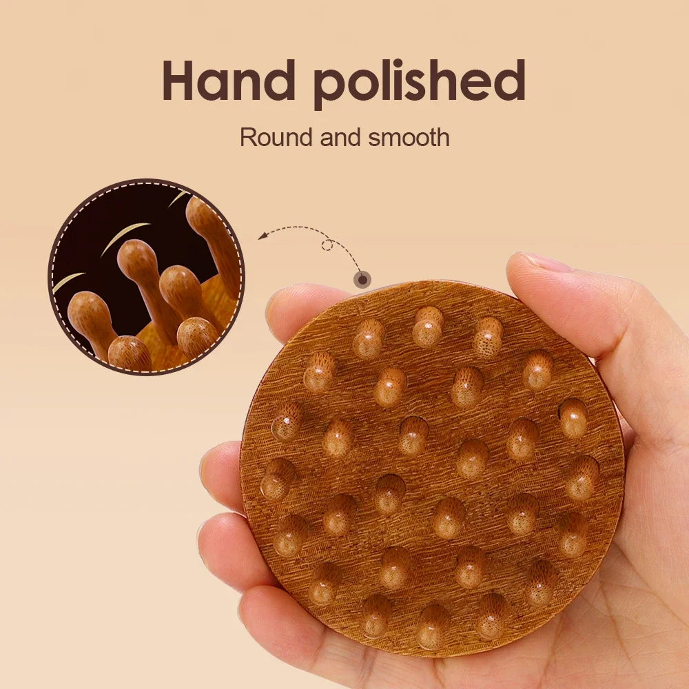 Sandalwood Scalp Massage Comb – Wooden Guasha Body Tool Scalp Massage Comb PLUSH