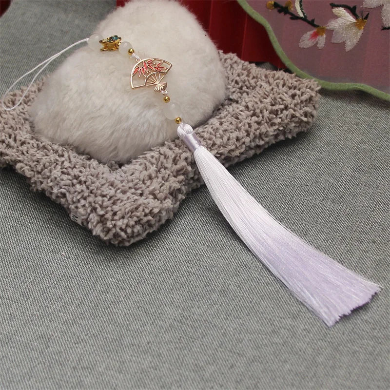 Hanfu Tassel Decoration – Antique Fan Cheongsam Trim | 30cm Garment Tassel Trim PLUSH style 27
