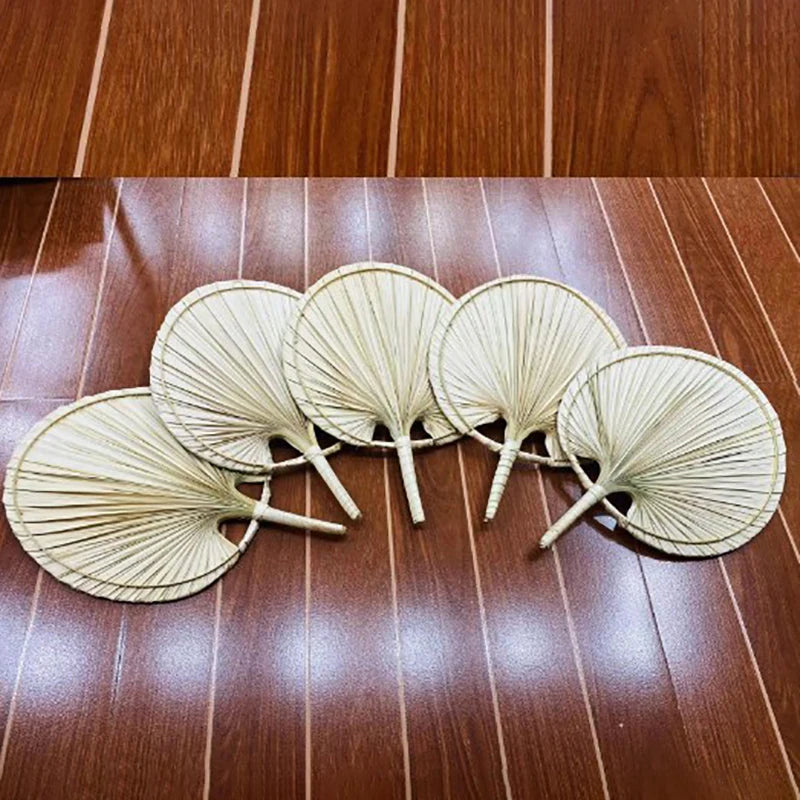 Handmade Palm Leaf Woven Fan – Boho Wall Art & Wedding Décor Wall Art Decor Fan PLUSH