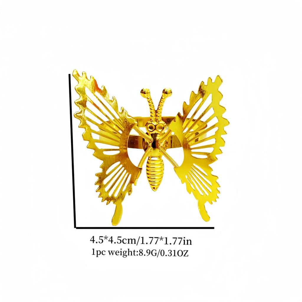 Butterfly Napkin Rings – Wedding & Party Table Decor Napkin Rings PLUSH