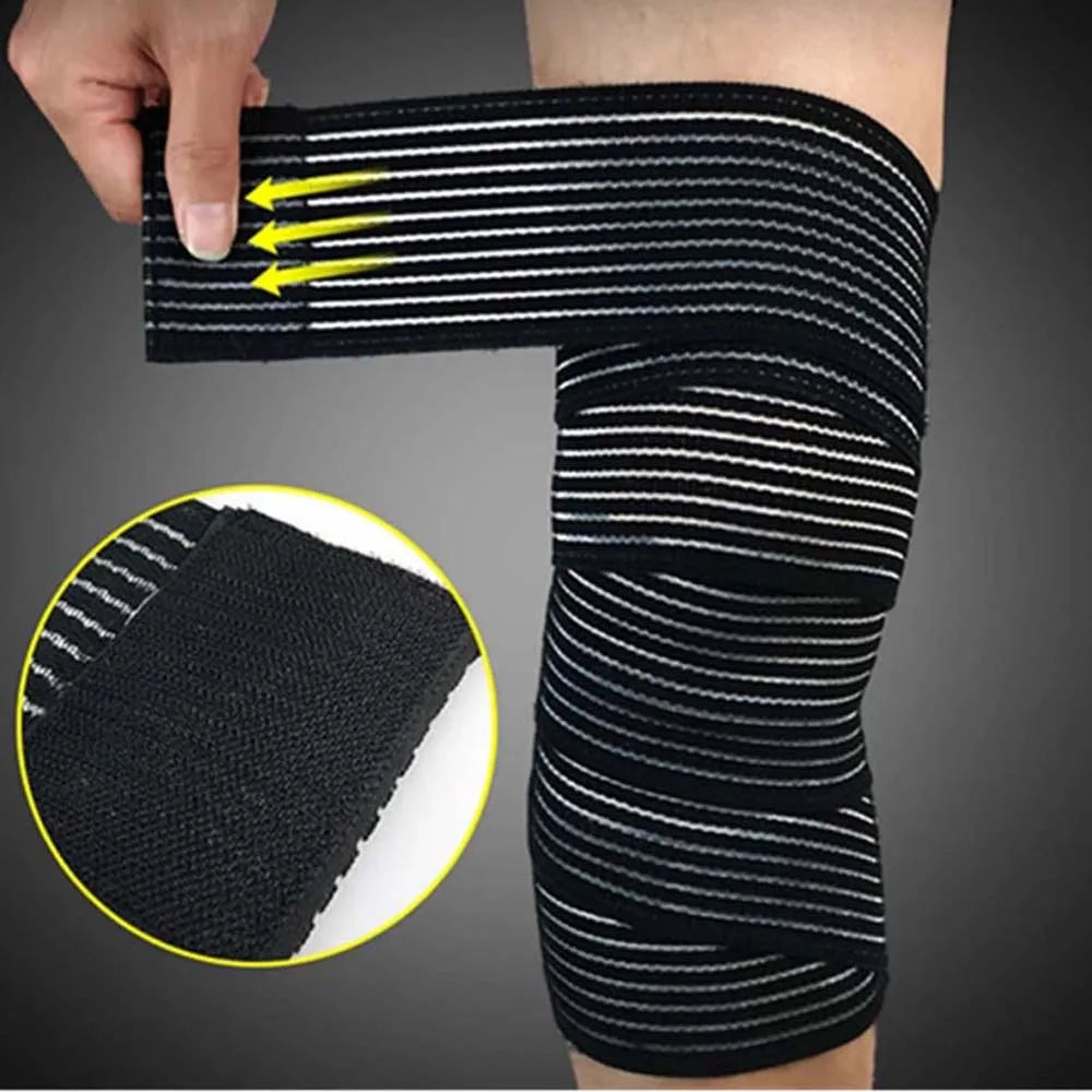 Elastic Compression Bandage Wrap – Knee Wrist Ankle Elbow Compression Bandage Wrap PLUSH