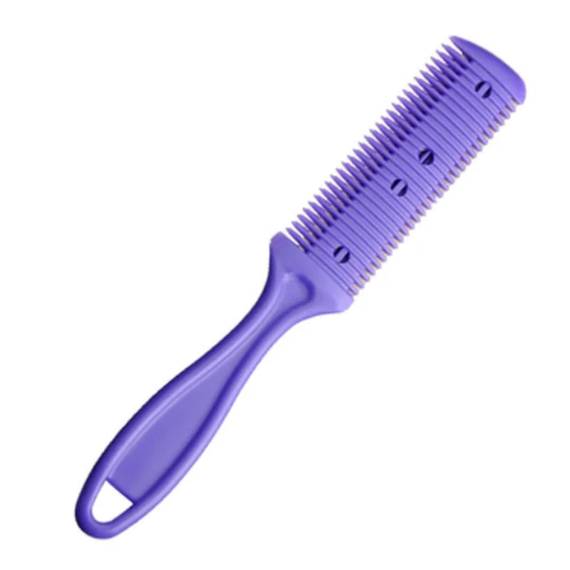 Hair Cutting Razor Comb – Thinning & DIY Styling Tool Hair Cutting Comb PLUSH Purple